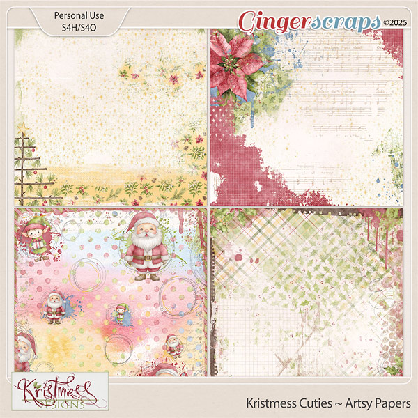 Kristmess Cuties Artsy Papers