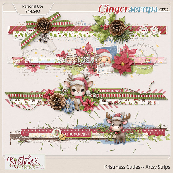 Kristmess Cuties Artsy Strips