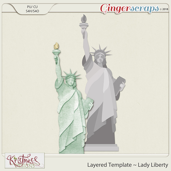CU Lady Liberty Layered Template