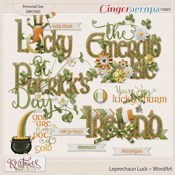 Leprechaun Luck WordArt