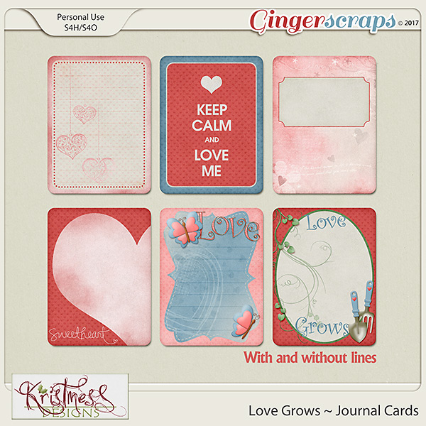 Love Grows Journal Cards