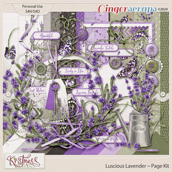 Luscious Lavender Page Kit