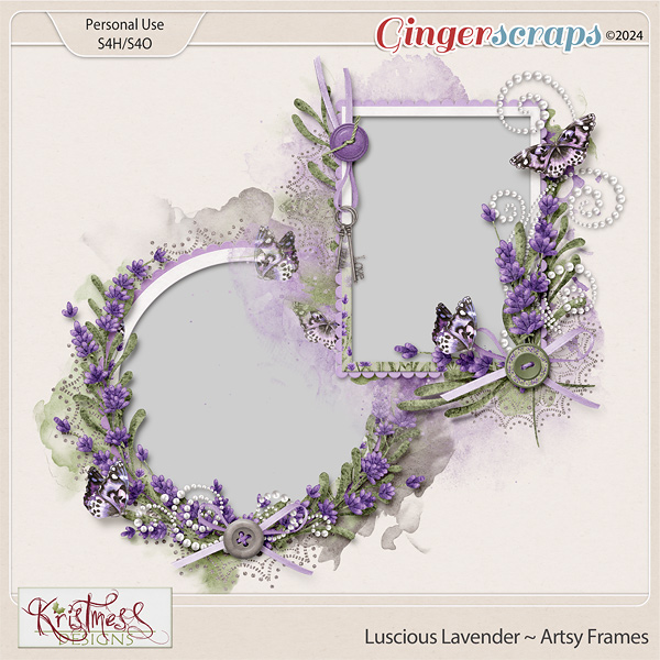 Luscious Lavender Artsy Frames