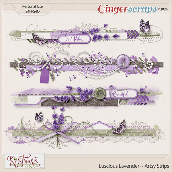 Luscious Lavender Artsy Strips