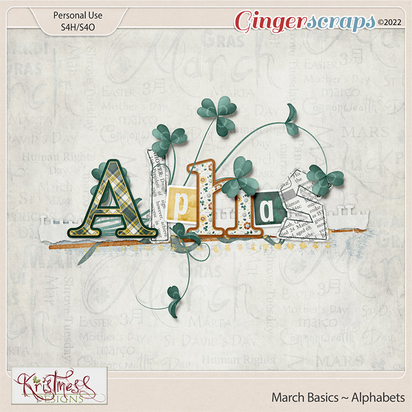 March Basics Alphabets