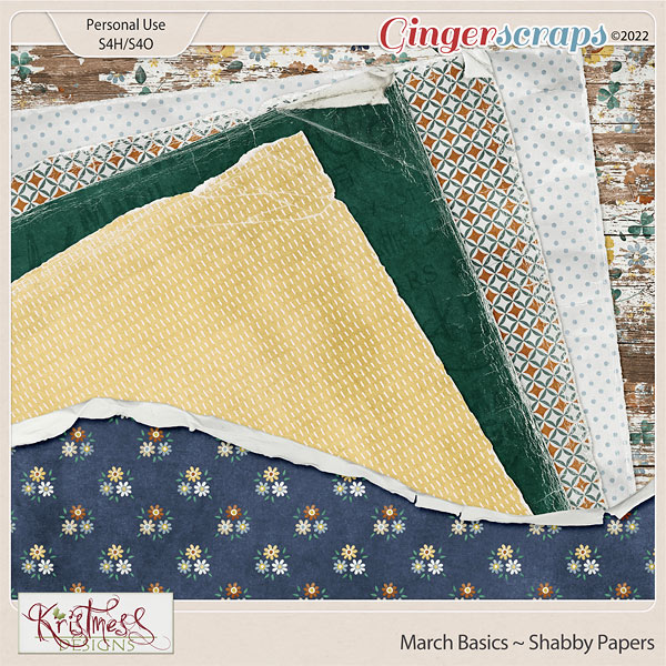 March Basics Shabby Papers