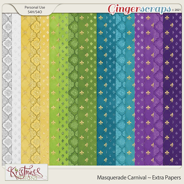 Masquerade Carnival Extra Papers