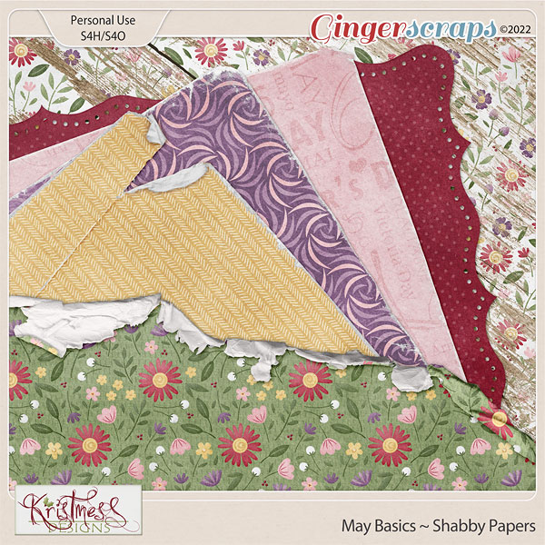 May Basics Shabby Papers