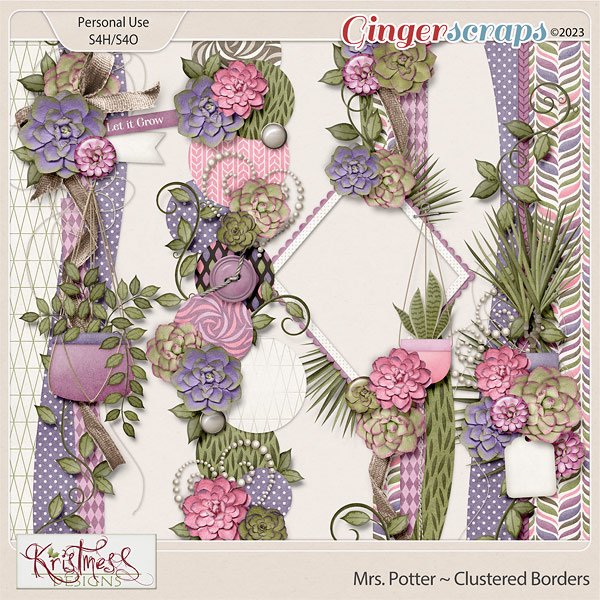 Mrs. Potter Clustered Borders