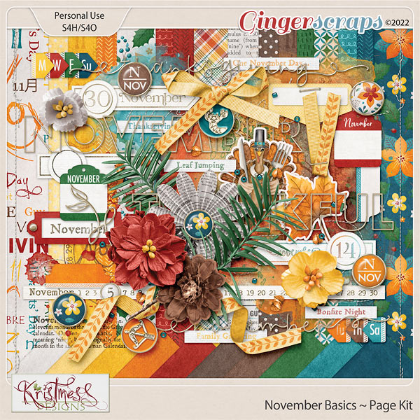 November Basics Page Kit