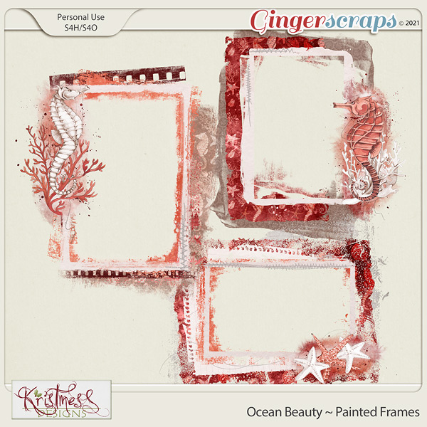 Ocean Beauty Painted Frames