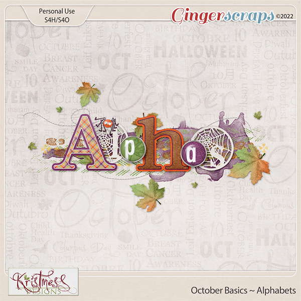 October Basics Alphabets