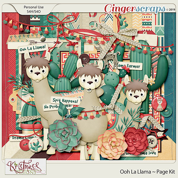 Ooh La Llama Page Kit