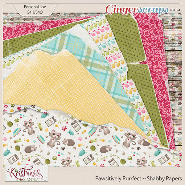 Pawsitively Purrfect Shabby Papers