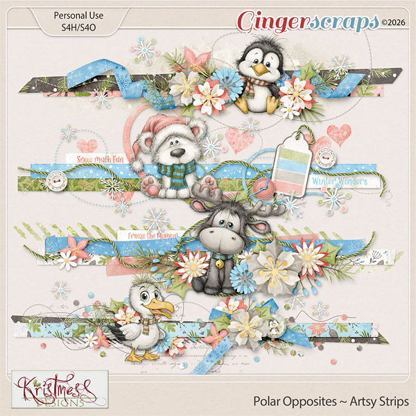 Polar Opposites Artsy Strips