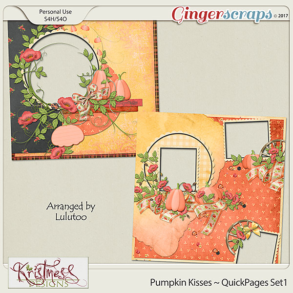 Pumpkin Kisses QuickPages Set1