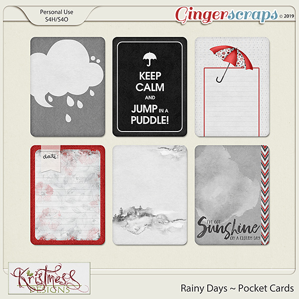 Rainy Days Pocket Cards