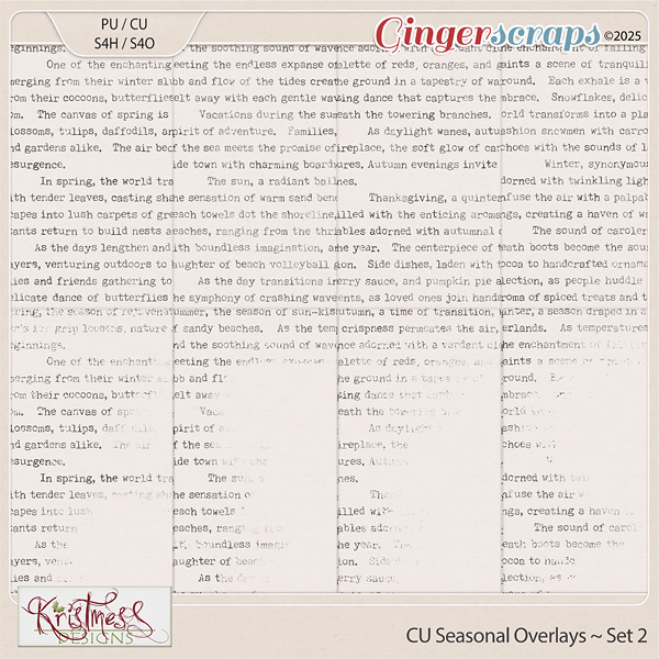 CU Seasonal Text Overlays Set 2