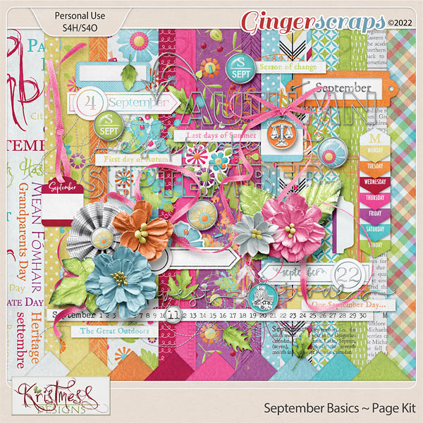 September Basics Page Kit