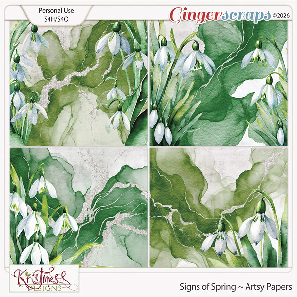 Signs of Spring Artsy Papers