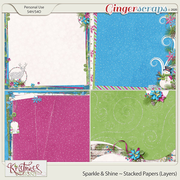 Sparkle & Shine Stacked Papers (Layers)