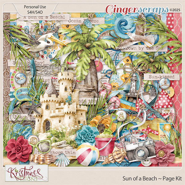 Sun of a Beach Page Kit