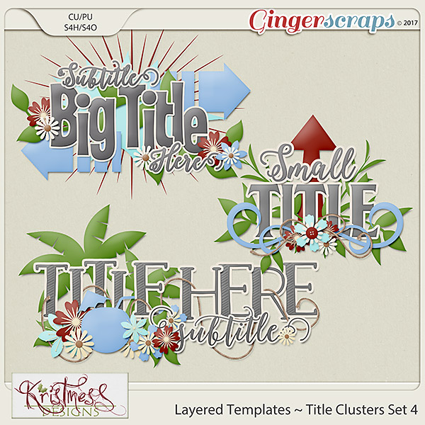 Layered Title Templates Set 4