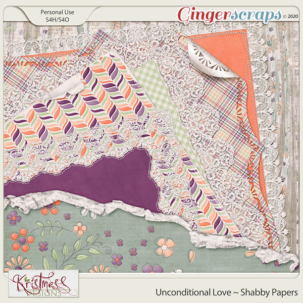 Unconditional Love Shabby Papers