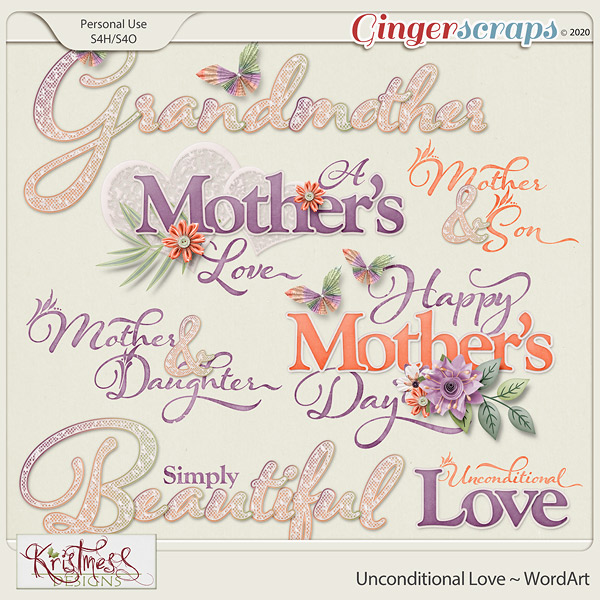 Unconditional Love WordArt