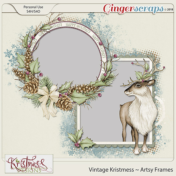 Vintage Kristmess Artsy Frames