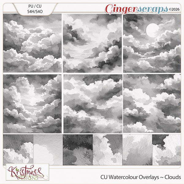 CU Watercolour Cloud Overlays