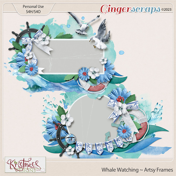Whale Watching Artsy Frames