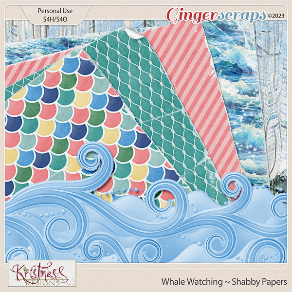 Whale Watching Shabby Papers
