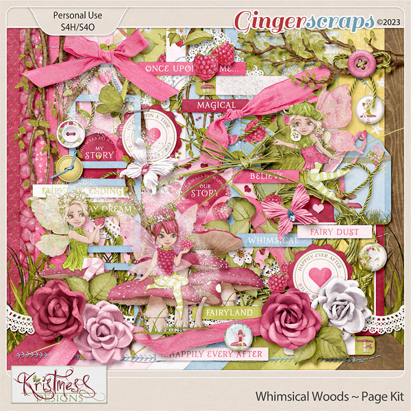 Whimsical Woods Page Kit