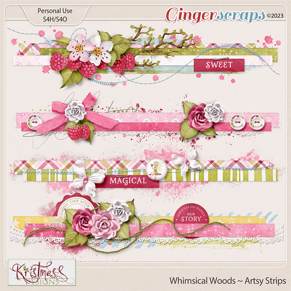 Whimsical Woods Artsy Strips