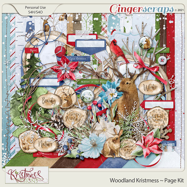 Woodland Kristmess Page Kit