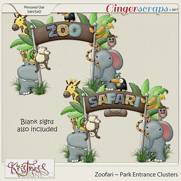 Zoofari Park Entrance Clusters