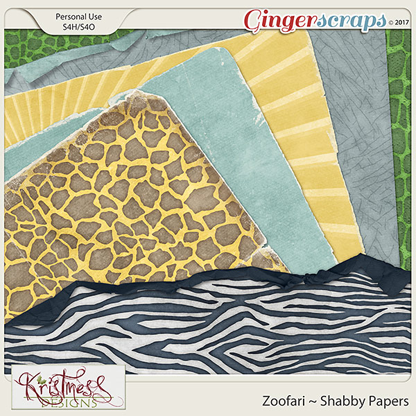 Zoofari Shabby Papers