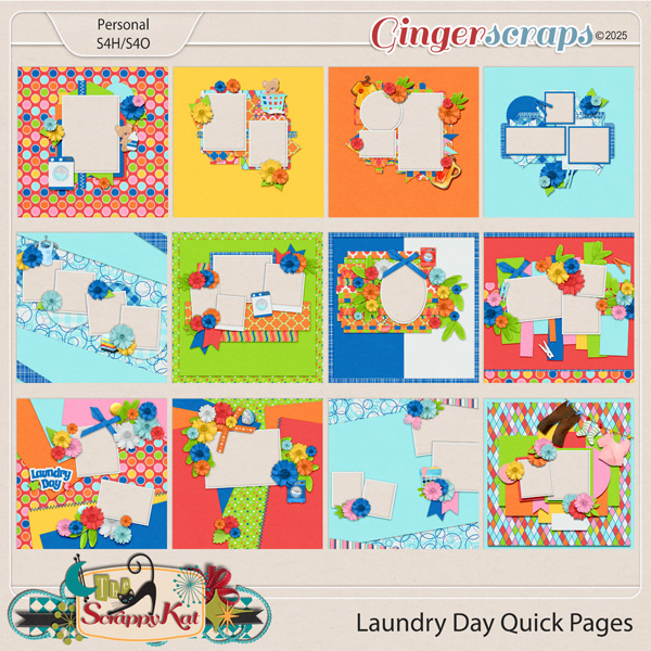 Laundry Day Quick Pages by The Scrappy Kat
