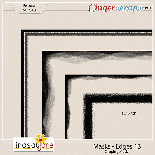 Masks Edges 13 by Lindsay Jane