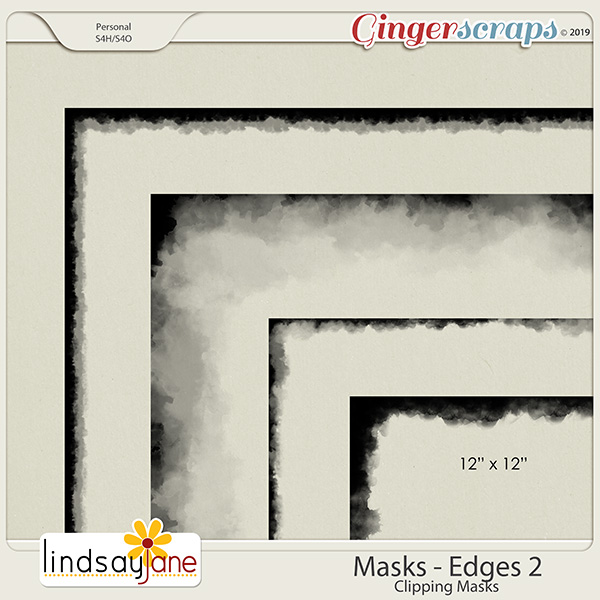 Masks Edges 2 by Lindsay Jane