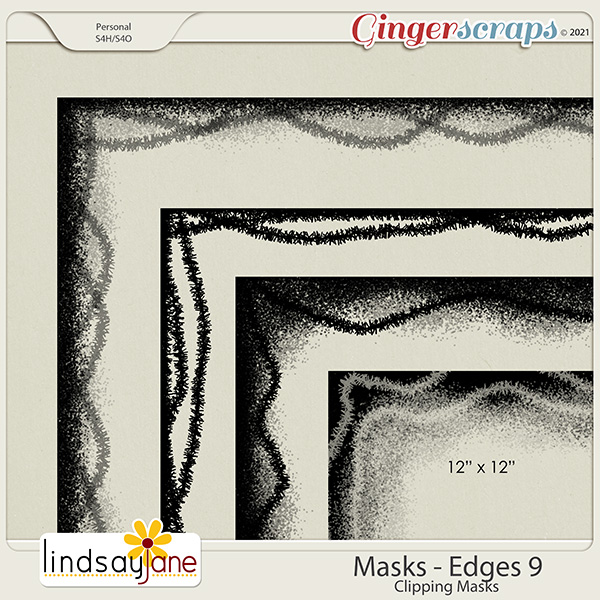 Masks Edges 9 by Lindsay Jane