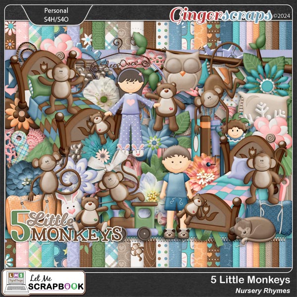 5 Little Monkeys by Let Me Scrapbook