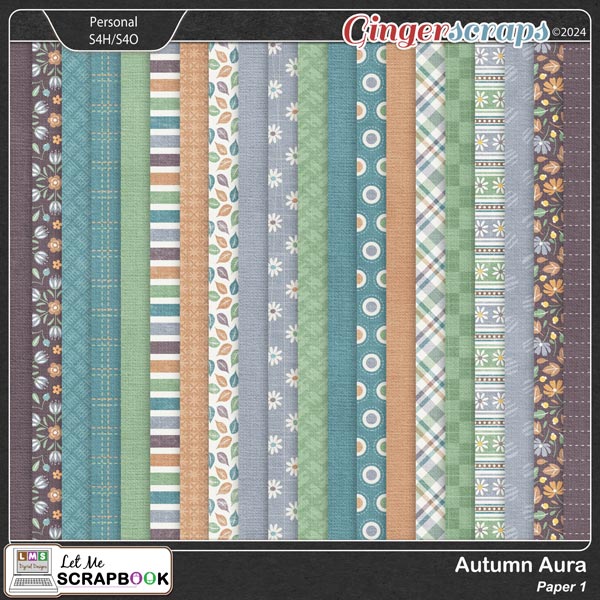 Autumn Aura-1 Paper by Let Me Scrapbook