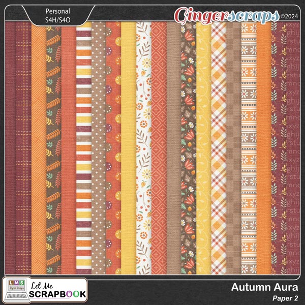 Autumn Aura-2 Paper by Let Me Scrapbook