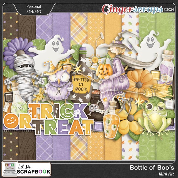 Bottle of Boo’s Mini Kit by Let Me Scrapbook