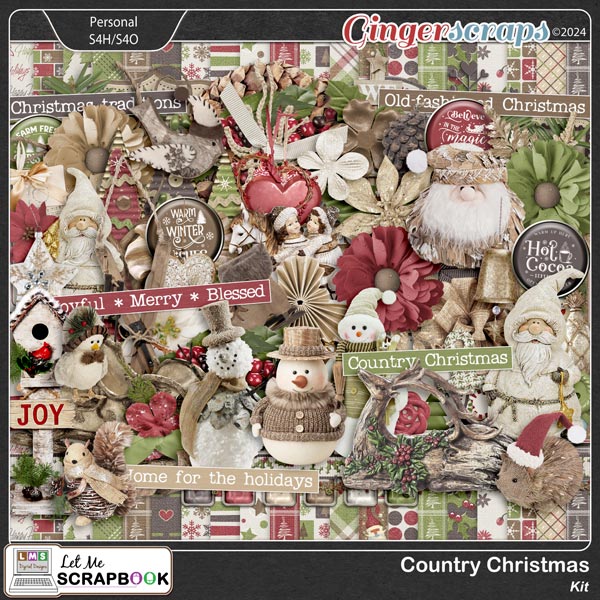 Country Christmas by Let Me Scrapbook