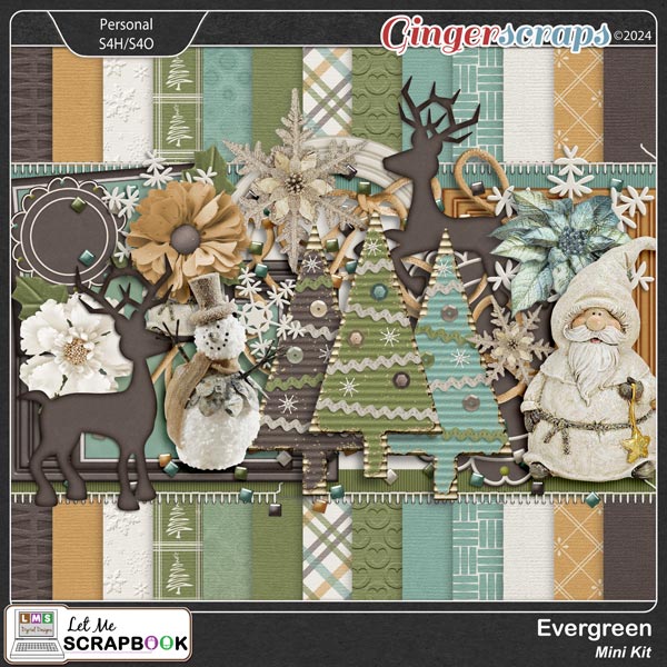 Evergreen Mini Kit by Let Me Scrapbook