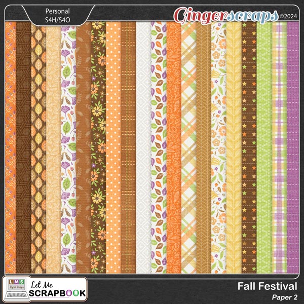 Fall Festival-2 Paper by Let Me Scrapbook