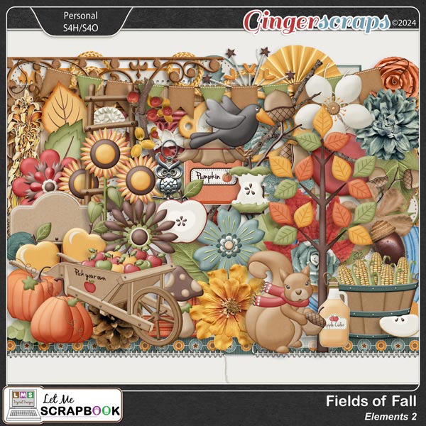 Fields of Fall-2 Elements by Let Me Scrapbook